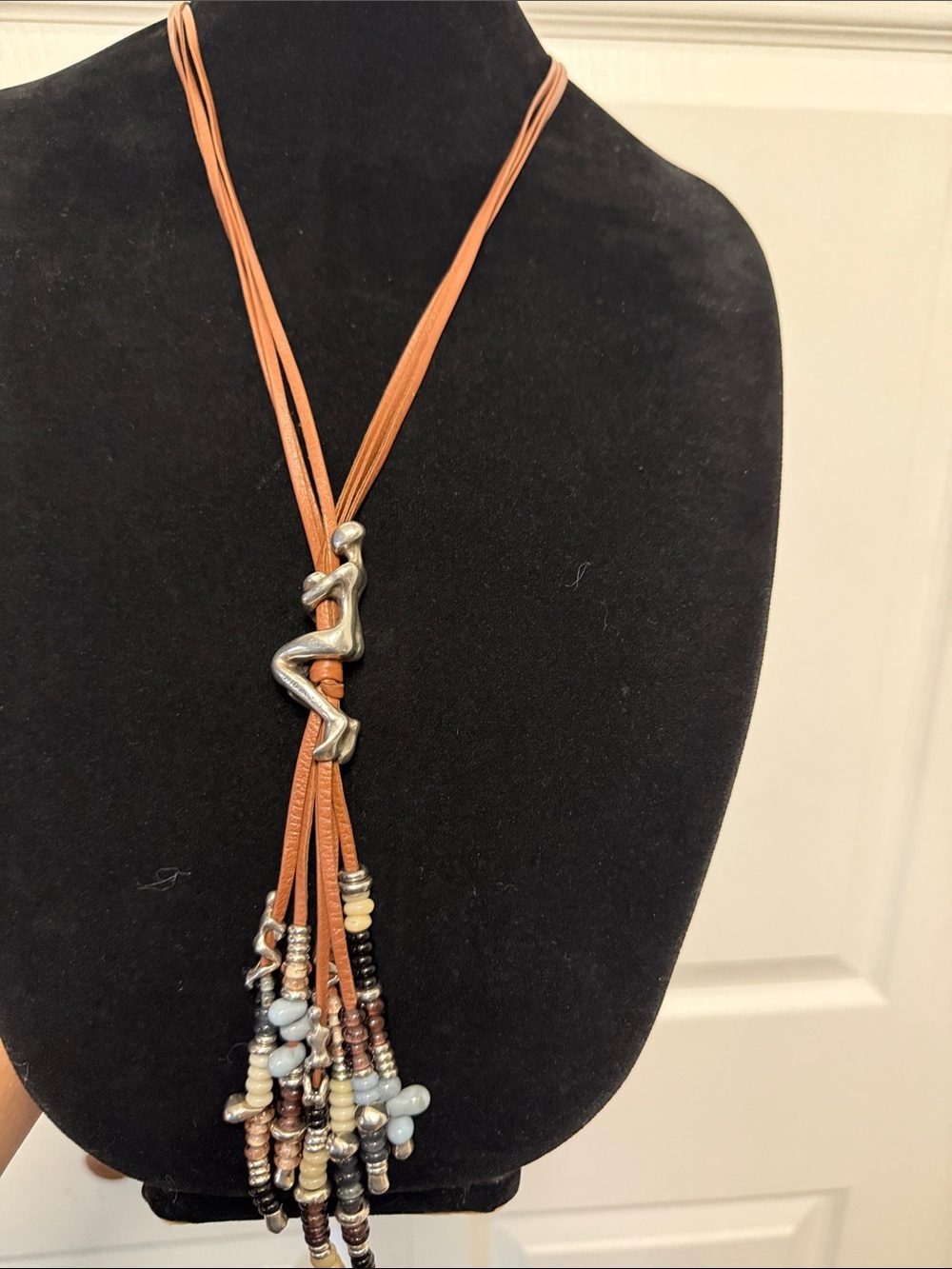 Uno De 50 MOWGLI Long Tassel Necklace Retired Piece Boho - Picture 3 of 7